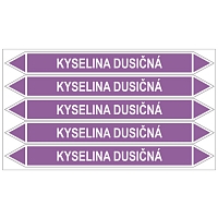 Značení potrubí, kyselina dusičná